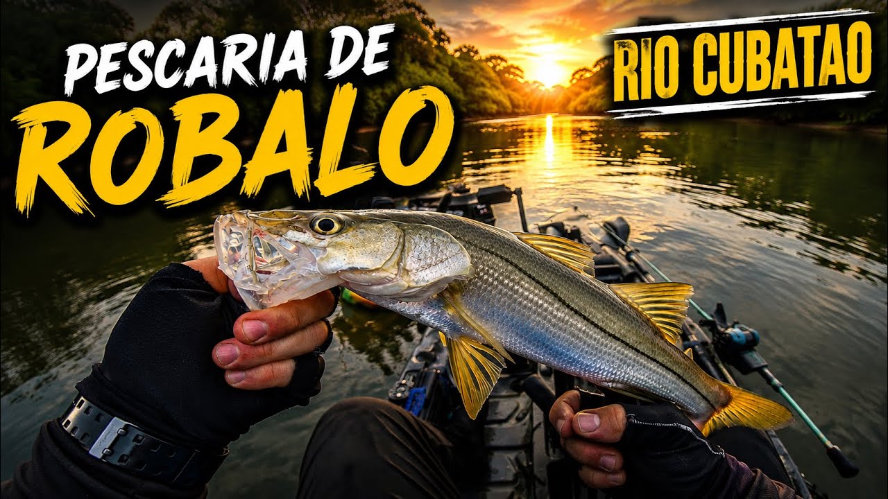 PESCARiA DE ROBALO,RIO CUBATAO, PALHOÇA -SC