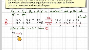 Solving a practical problem using simultaneous equations