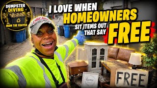 Dumpster Diving | I LOVE When Homeowners Put Out FREE Stuff! 😱 😱💥JACKPOT ‼️