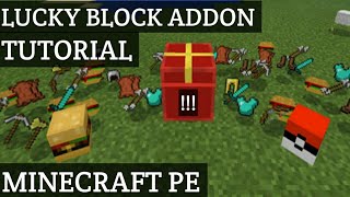 LUCKY BLOCK ADDON TUTORIAL!!!!!!