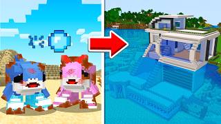 Noob Vs Pro Vs Hacker Underwater House For Traleleros