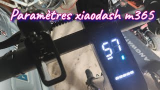 Paramètres débridage m365 avec XIAODASH