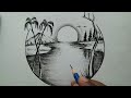 Pencil Nature Scenery Drawing For Beginners