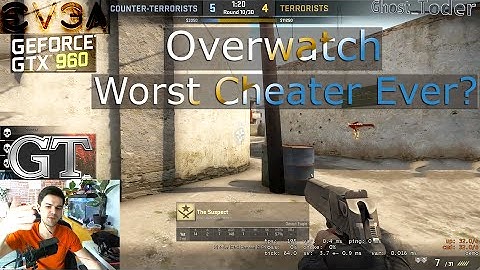 CSGO Overwatch #1 - Bad Cheaters? Trying to hide the Wallhacks