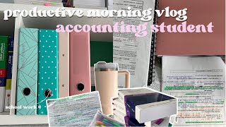 Uni Diaries Productive Morning Study Vlog University Accounting Student