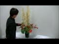 初心者でもよくわかる秋を感じるフラワーアレンジメントの作り方~How to make ikebana flower arrangement for biginner.