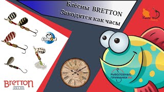 Эти блесна ловят рыбу. BRETTON Fishycat вращающаяся блесна