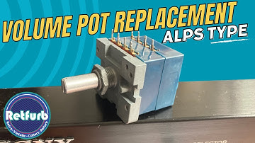 Amplifier ALPS Volume Potentiometer Replacement, Sound Drop Issue Repair - Retfurb Audio Refurb
