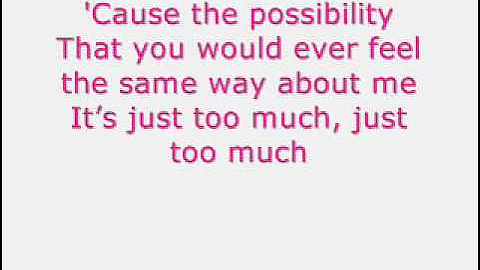 David Archuleta - Crush (lyrics)