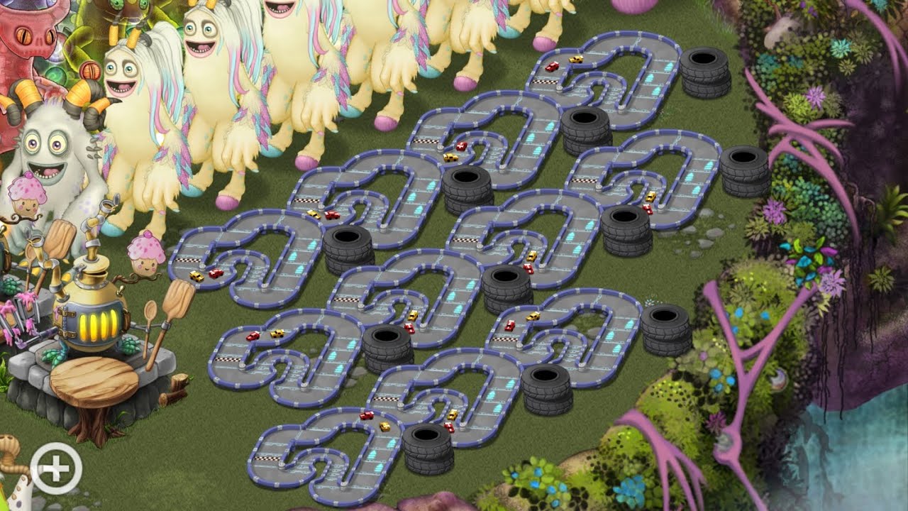 Monster Rally Racetrack - My Singing Monsters Decoration Car Race - YouTube