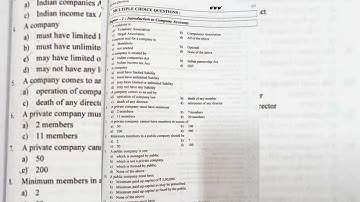 SYBCOM FINANCIAL ACCOUNTING SEM-IV | SHETH PUBLICATION ALL CHAPTERS MCQ