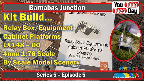 Kit Build Scale Model Scenery LX148-00 Relay Box/Cabinet Platforms ~ YTT S5  - E5