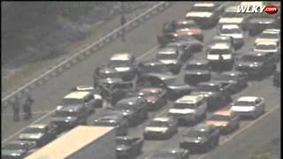 Raw Video: I-64 Crash Aerials