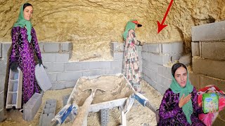 Young Mother's Victory in Amazing Cave: Completing Interior Blocks Layout Project