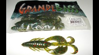 Grande Bass MEGA CLAWS Soft Plastic Bass Lure / Bait Review screenshot 2