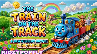 The Train on the Track Goes Choo Choo Choo! 🚂 | KidzyPop Nursery Rhymes & Kids Songs