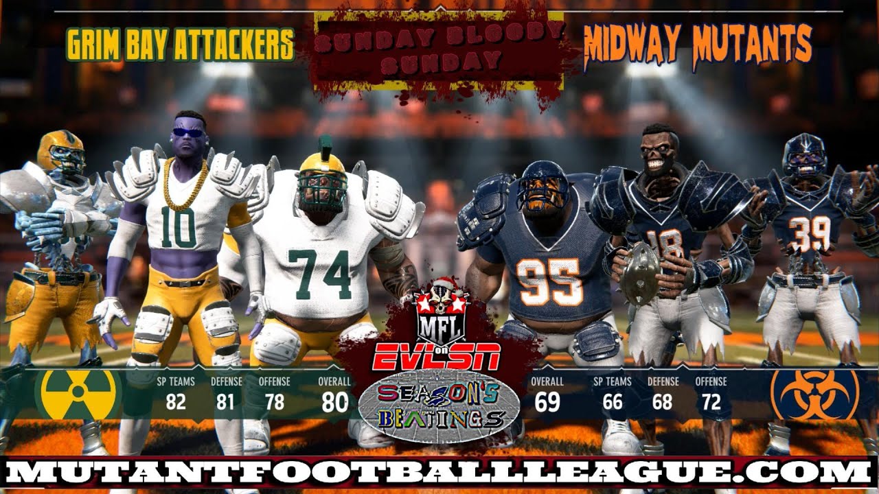 Mutant Football League 2 - Геймплей o46 "Нападающие против мутантов"