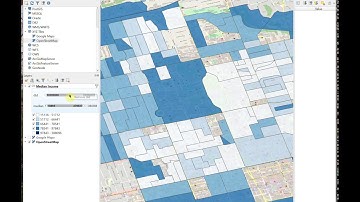 Demonstration of QGIS Legend Widget Range Filter