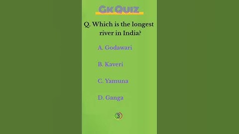Which is the longest river in india // Most important Gk Questions and Answers // General knowledge