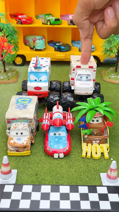Disney Cars Calling Monster Ambulance 🤔 #trend #automobile #toys #viral #shorts #disneycars #fidget