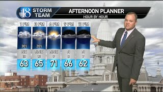 May 15, Wednesday Midday Weather Forecast