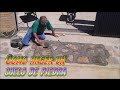 como hacer un suelo de piedra DIY, tutorial de albañileria y bricolaje - Santiago y sus ideas