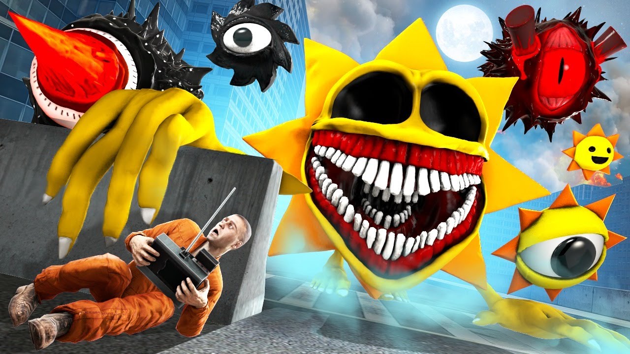DESCUBRIMOS a MR. SUN SPRUNKI TAPES con un DRON que lo CAPTURÓ | GARRY'S MOD