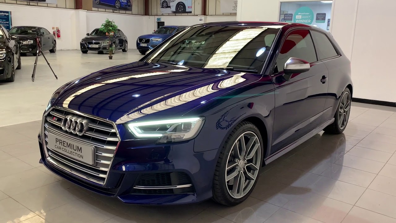 Dark blue audi
