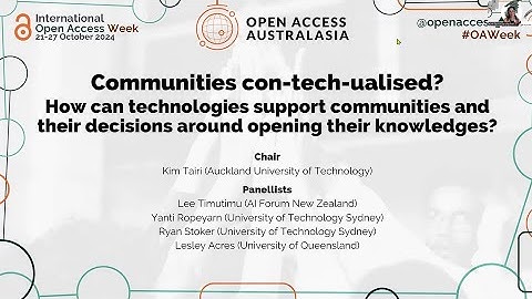 OA Week 2024: Communities con-tech-ualised?