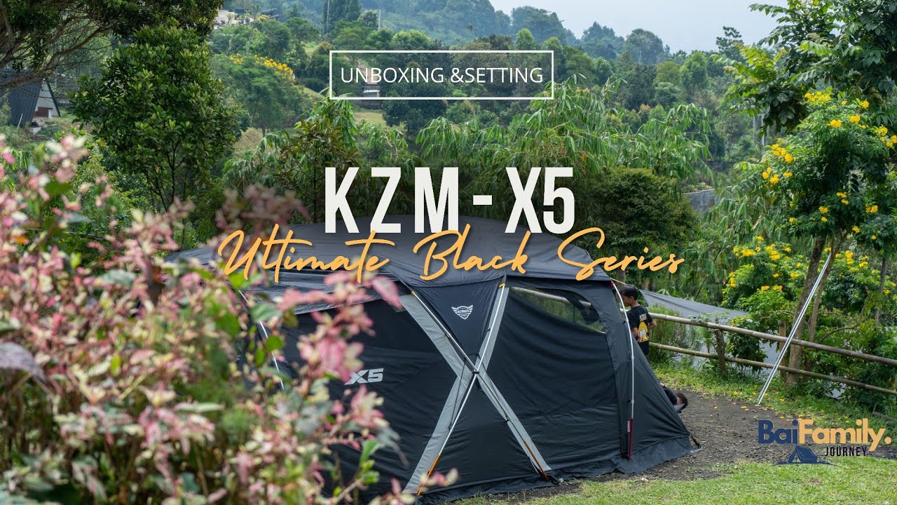 Unboxing & Setting tent | KZM X5 Ultimate Black Series - YouTube
