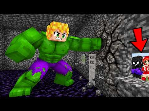 MY FRIENDS TRAPPED ME SO I TURNED INTO THE HULK AND TOOK REVENGE IN MINECRAFT