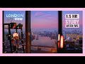 🎡London at SUNSET 🌆1.5Hr STUDY WITH ME w/ Medical Student  [Fireplace + Smooth Jazz] 25/5 Pomodoro