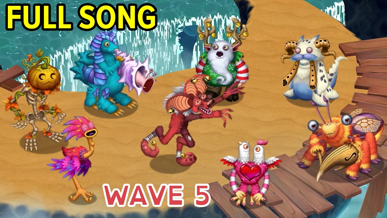 Wanderer Island Wave 5 Full Song + Adult Hyehehe (My Singing Monsters: Dawn of Fire)