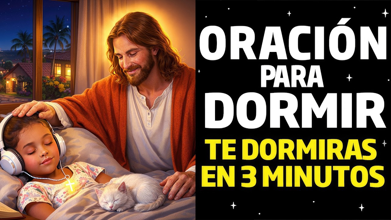 ORACIÓN para DORMIR, ESCUCHALA y Te DORMIRÁS en 5 MINUTOS | Dormir en Paz Bajo Su Amor