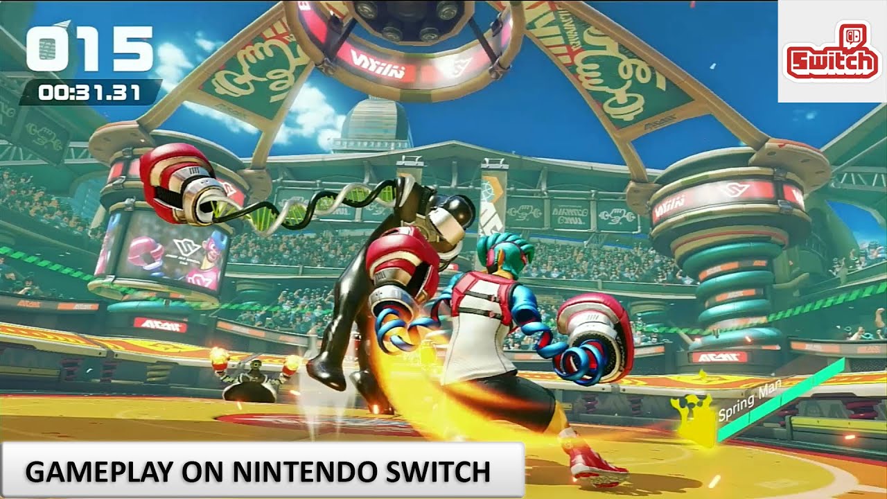 ARMS Nintendo Switch - 15 Minutes Gameplay - YouTube