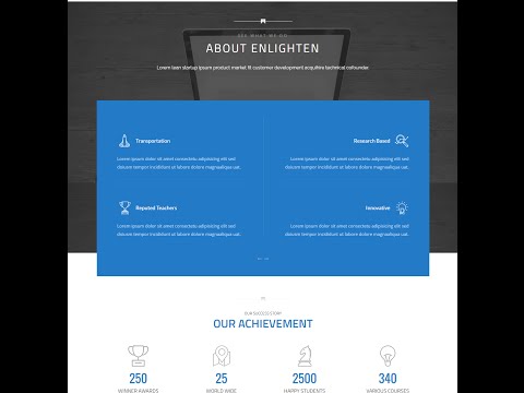 Enlighten - How to Configure Service Section and Counter Section in Homepage | WordPress Tutorial