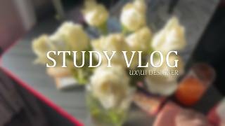 study vlog | ux\ui designer, realistic, one day in my life, first video
