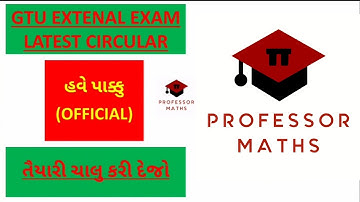 GTU Winter-2020 Exam, LATEST CIRCULAR (7/11/2020)