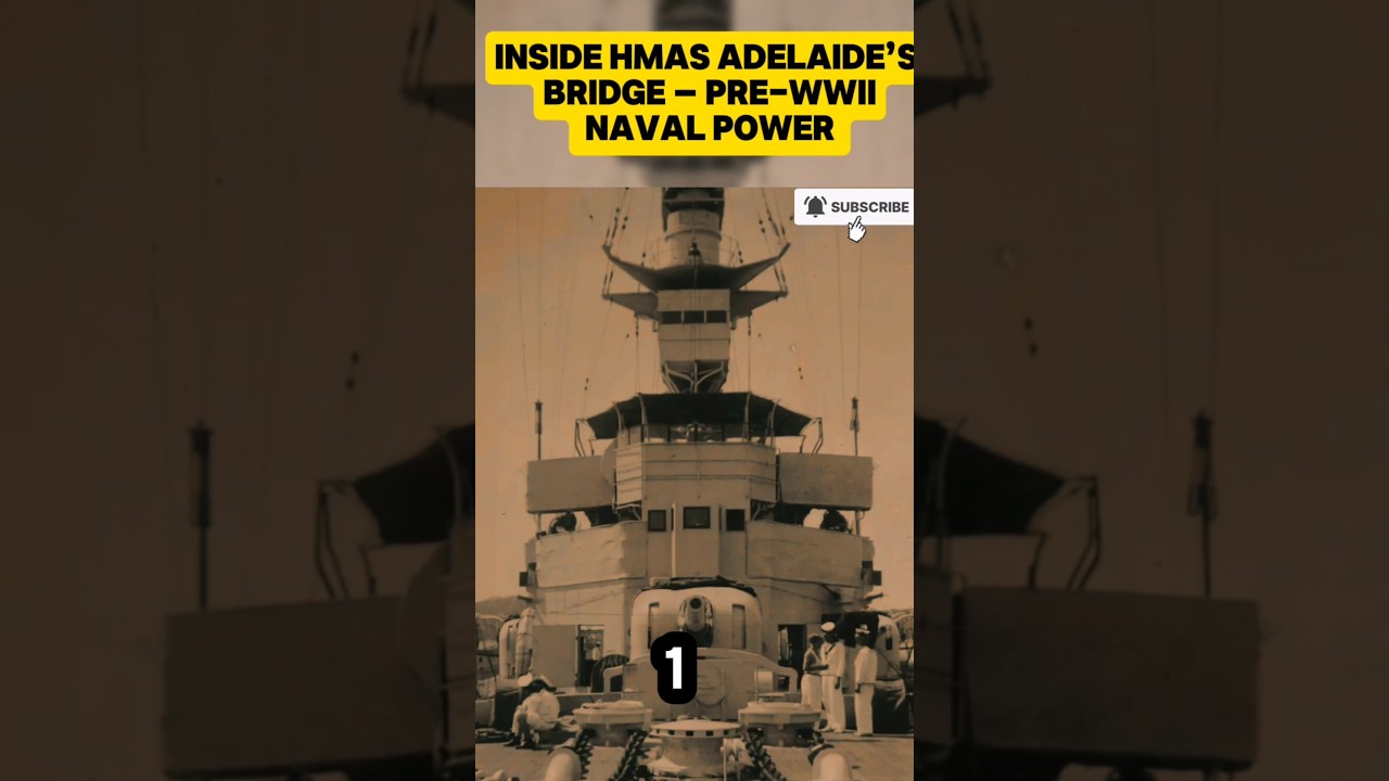Inside HMAS Adelaide’s Bridge – Pre-WWII Naval Power 🇦🇺⚓ 