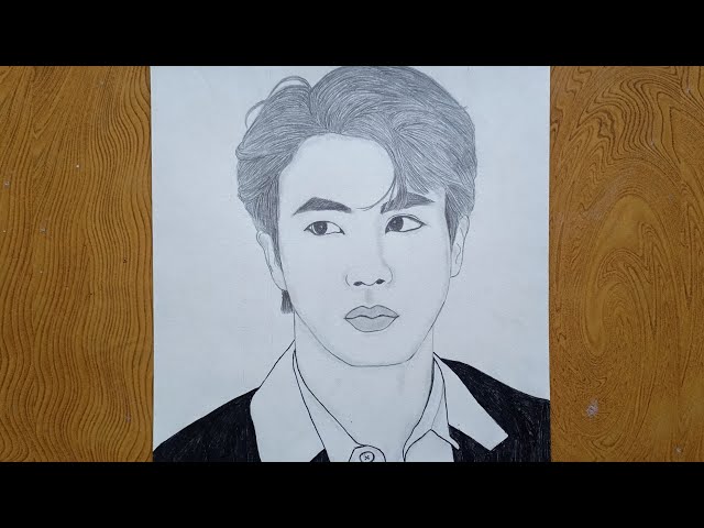 Jin from BTS has now enlisted in the military… here is some fan art I ... |  TikTok