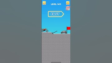 Draw bridge puzzle game level 1411 #gaming #drawing #Shorts