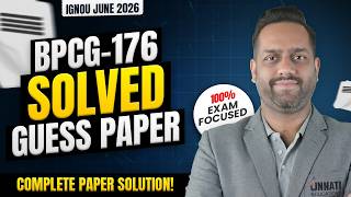 BPCG 176 Guess Paper 2026 | IGNOU BPCG 176 Psychology of Gender Most Important Questions
