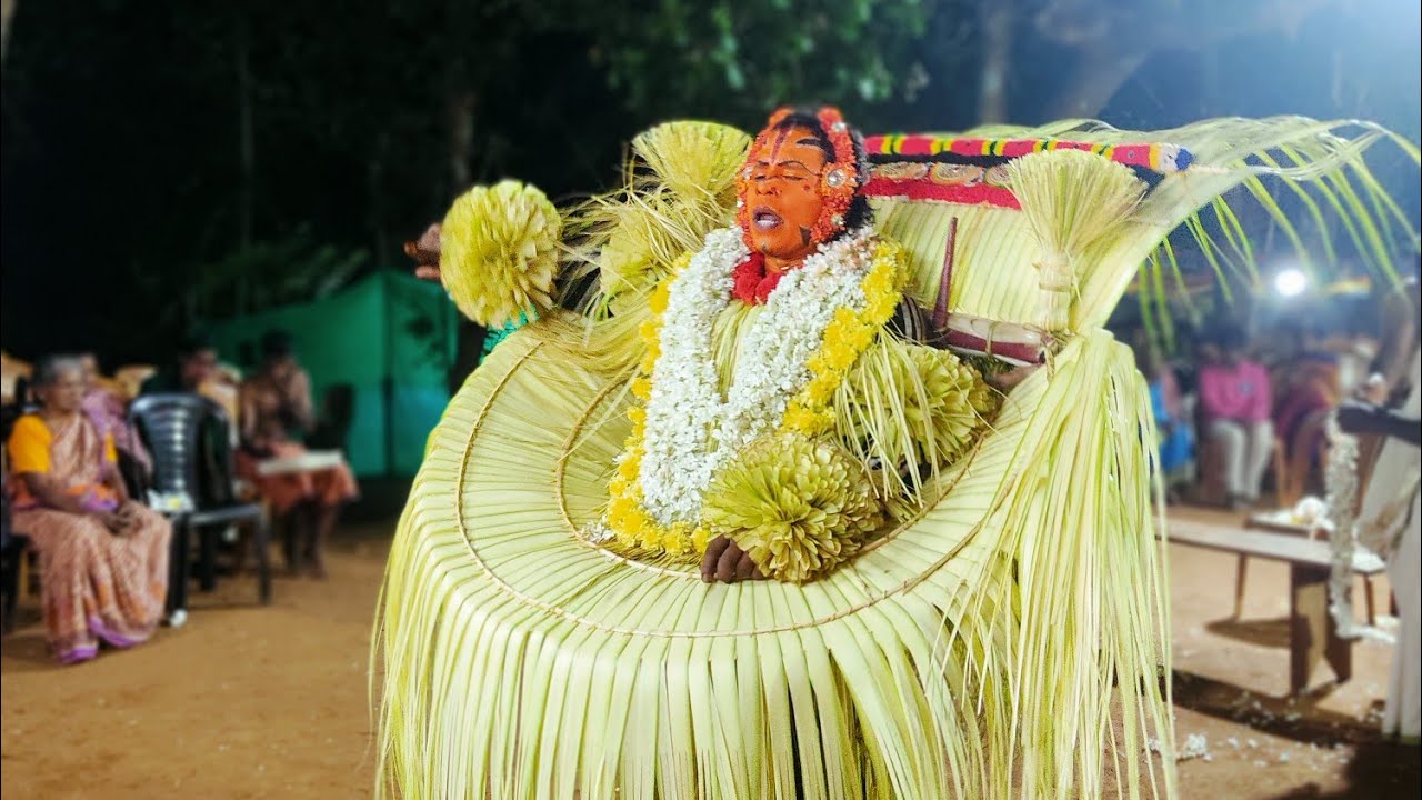 Darma daiva panjurli Gurjji kola. Nellinja Kajampady house. Koladhaari Ashok Majal