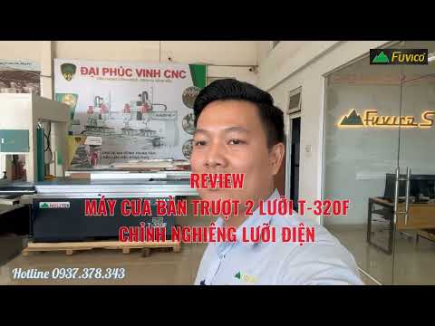 Review Máy Cưa Bàn Trượt T-320F, phiên bản chỉnh lưỡi nghiêng 45 độ bằng điện, lên xuống điện