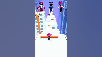 Roof Rails 3D Run Guess the end! Funny Crazy Game Part 12 #shorts #shortsfeed #youtubeshorts #funny