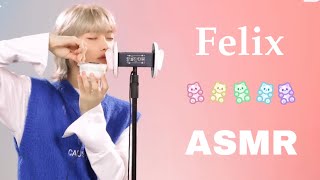 Felix ASMR | K Idol ASMR | Tapping, Scratching, Brushing (No Eating)