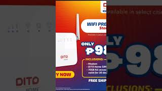 DITO HOME Wifi Prepaid Starter Kit with 70GB Data.