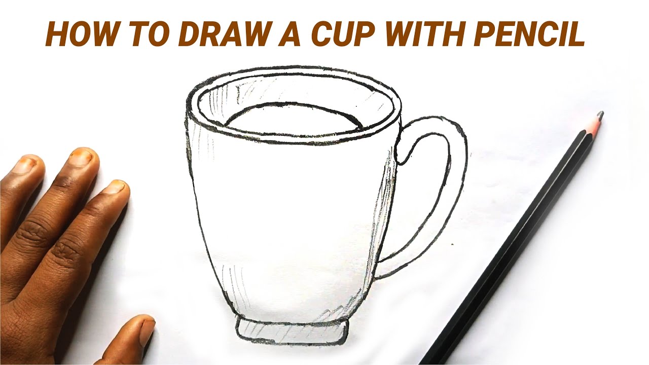 How to Draw a Coffee Cup | Pencil Shading Tutorial for Beginners - YouTube