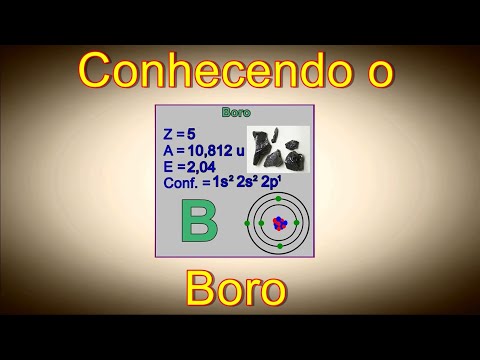 Vídeo: A Quais Elementos Químicos O Boro Pertence?