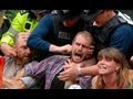 Protesters in balcombe halt shale gas operation